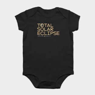2024 Total Solar Eclipse, Dallas, Texas Baby Bodysuit